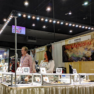Fast setup LED jewelry lighting kits for trade shows