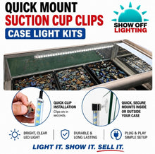 Load image into Gallery viewer, Best LED Display Case Lights Triple 11" kit for tall Jewelry display cases