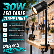 Load image into Gallery viewer, 30w LED Table Clamp Craft Show Lighting