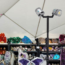 Load image into Gallery viewer, display tent lights, trade show tent lights, craft show tent lights