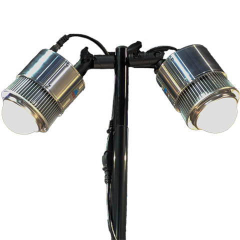 180w Dual Head LED Table Clamp Trade Show Lighting – Show Off